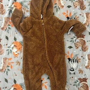 Carter's Brown Fleece Kids Footie
